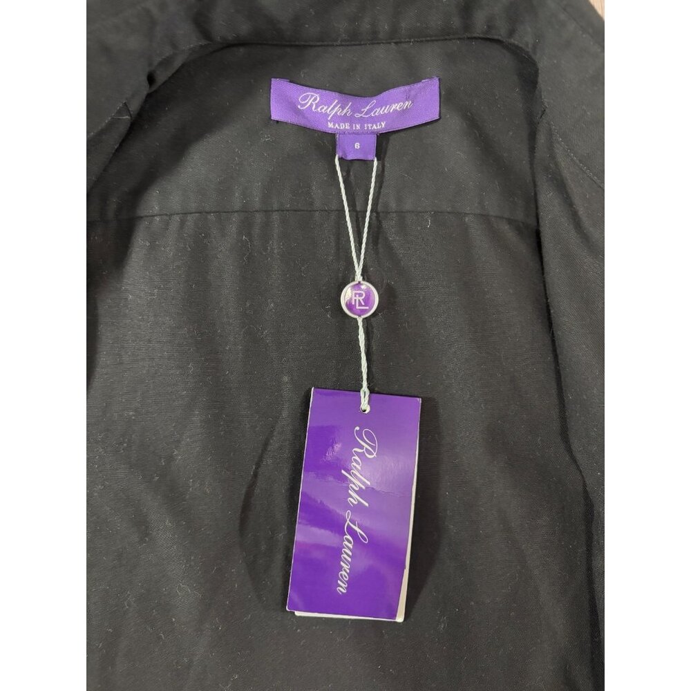 Ralph Lauren Purple Label Raleigh Military Shirt Jac size 6 color black NWT $690 - Picture 3 of 15